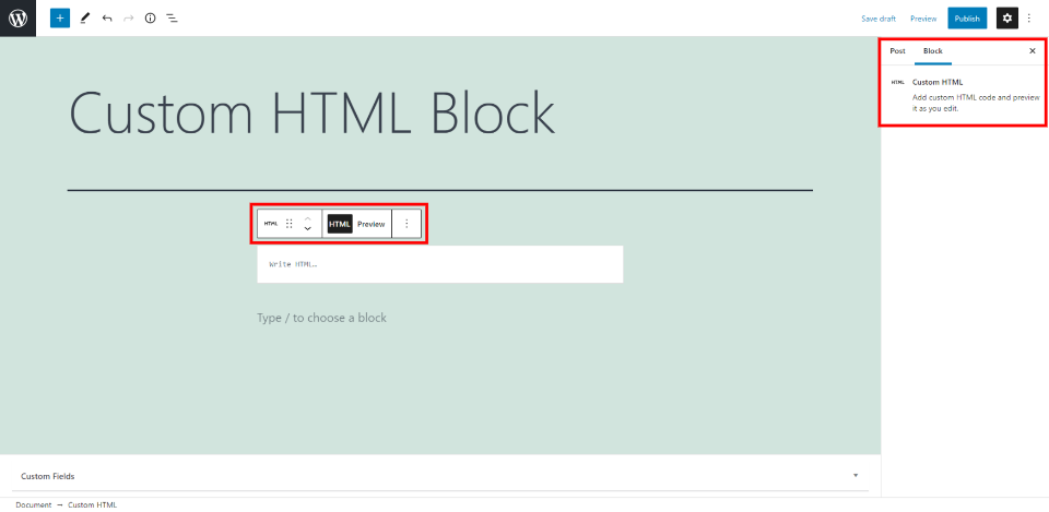 wpservice.cn-古腾堡编辑器教程:如何用WordPress定制HTML块-5